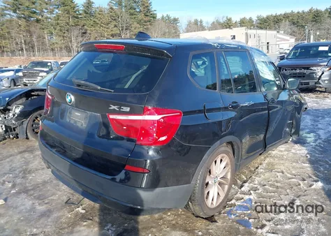 2013 BMW X3 xDrive28I из США, поврежденный, VIN 5UXWX9C58DL874245